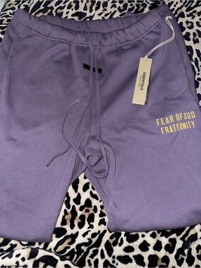 Essentials Fear of God Fraternity Purple Sweatpants